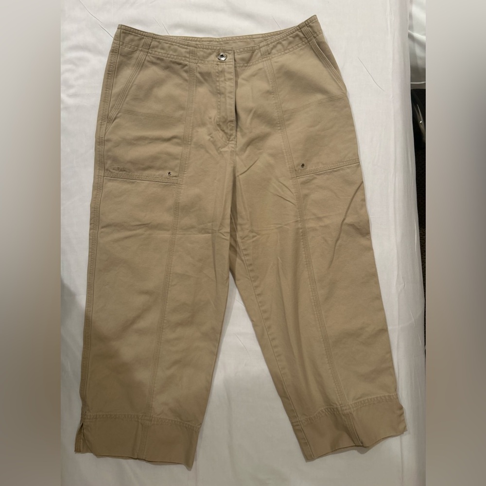 Lauren Ralph Lauren Great Plains Women's  Khaki Beige Cropped Pants